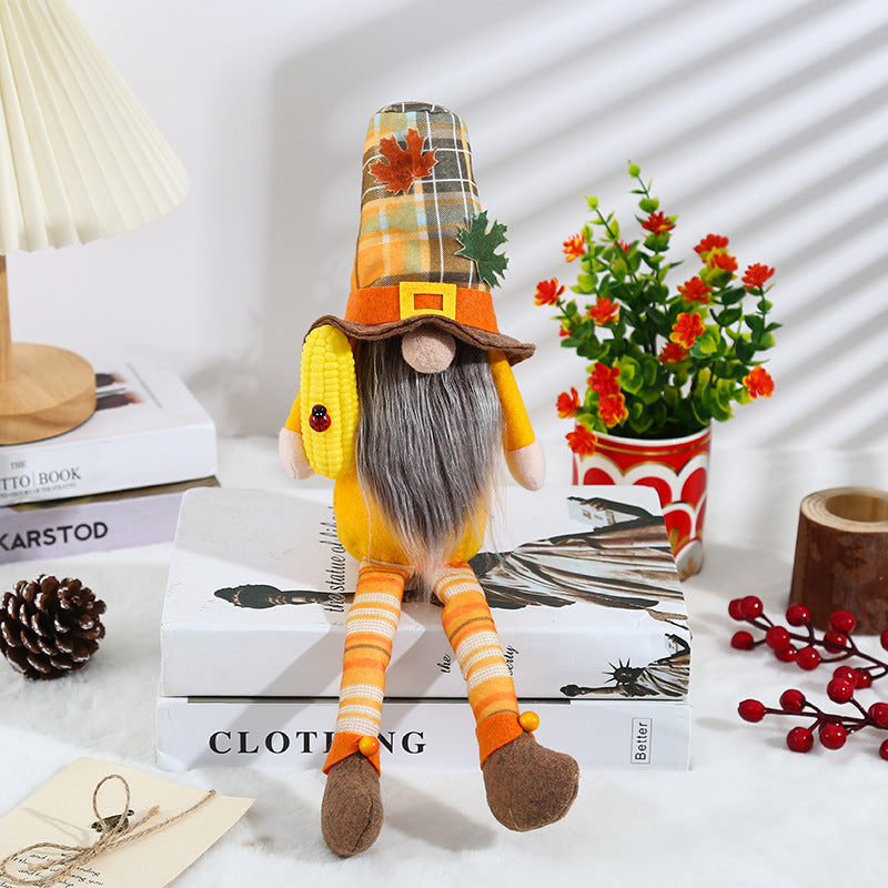 Gnome Harvest Festival Gnome Faceless Doll Creative Autumn Color - ReesENT