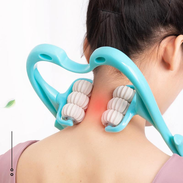 Multifunctional Manual Six-wheel Neck Massager - ReesENT