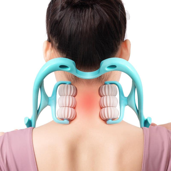 Multifunctional Manual Six-wheel Neck Massager - ReesENT