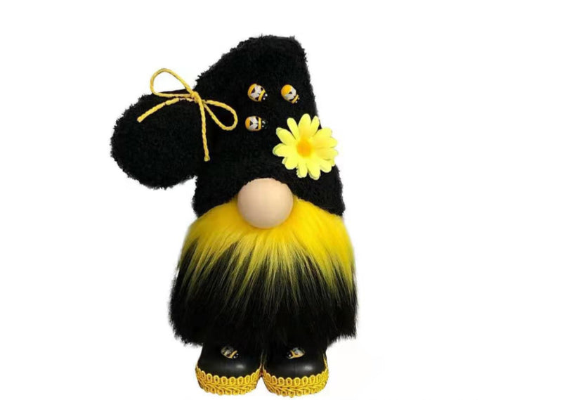 Gnome Bumble bee gnome Summer decor - ReesENT