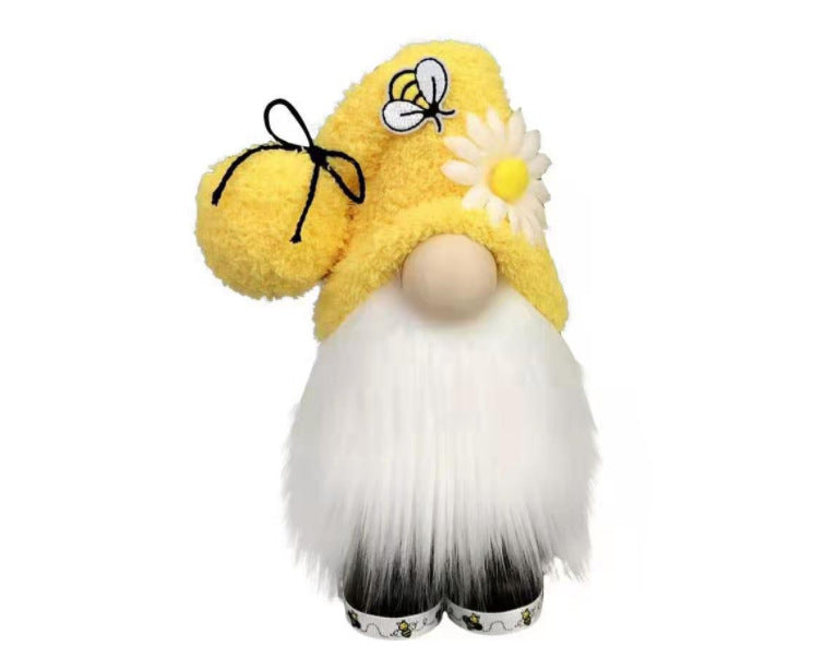 Gnome Bumble bee gnome Summer decor - ReesENT