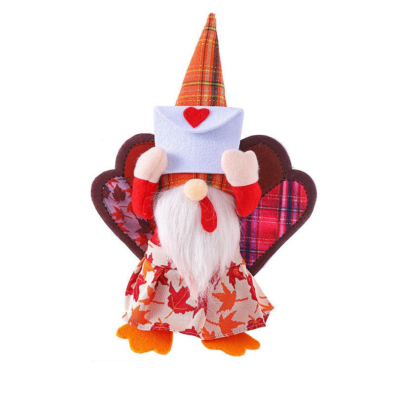 Gnome Harvest Festival Gnome Faceless Doll Creative Autumn Color - ReesENT