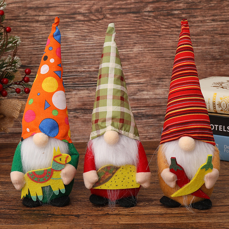 Gnome Rudolph Gnome  Mexican Carnival Decorations - ReesENT