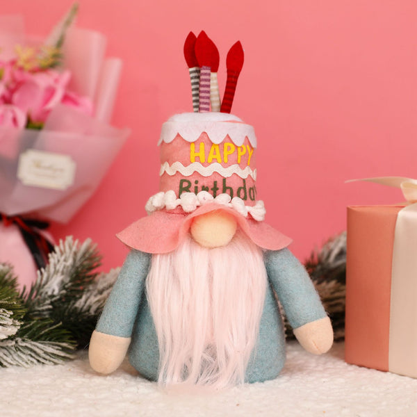 New Creative Faceless Doll Cake Hat Gnome Ornaments - ReesENT