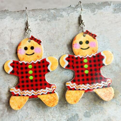 Christmas Themed Acrylic Dangle Earrings - ReesENT