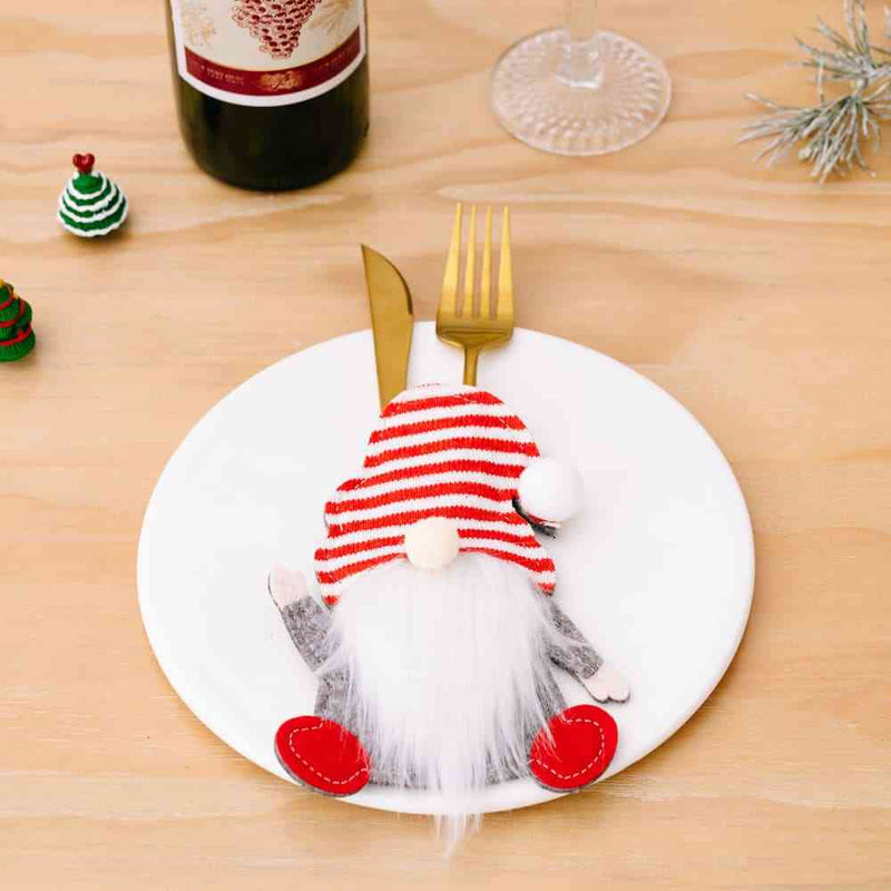 3-Piece Faceless Gnome Cutlery Holders - ReesENT