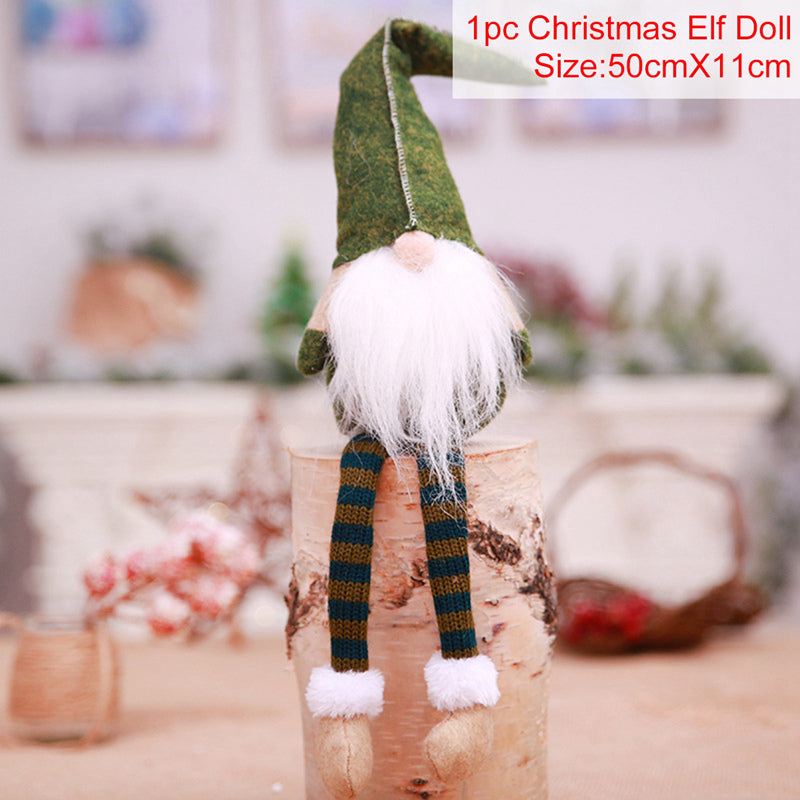 Gnomes Christmas Doll Gnome Merry Christmas Decorations For Home 2022 Cristmas Ornament Xmas Navidad Gifts New Year 2023 - ReesENT