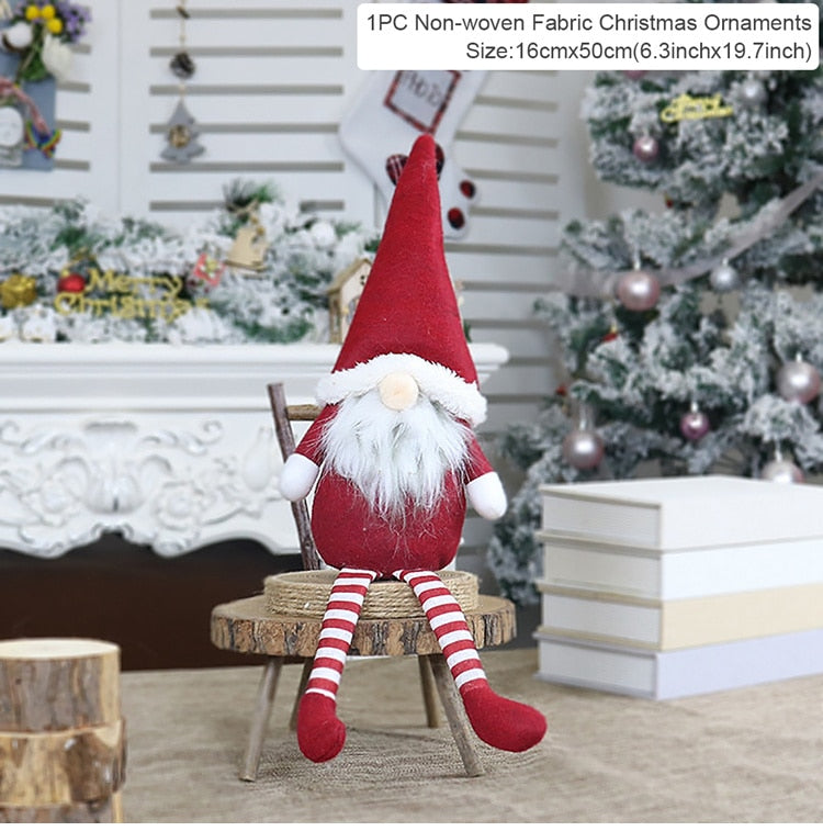 Gnomes Christmas Doll Gnome Merry Christmas Decorations For Home 2022 Cristmas Ornament Xmas Navidad Gifts New Year 2023 - ReesENT