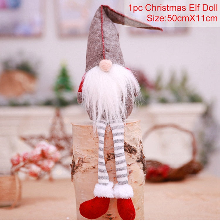 Gnomes Christmas Doll Gnome Merry Christmas Decorations For Home 2022 Cristmas Ornament Xmas Navidad Gifts New Year 2023 - ReesENT