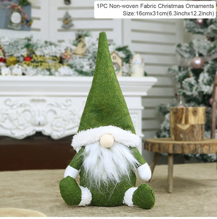 Gnomes Christmas Doll Gnome Merry Christmas Decorations For Home 2022 Cristmas Ornament Xmas Navidad Gifts New Year 2023 - ReesENT