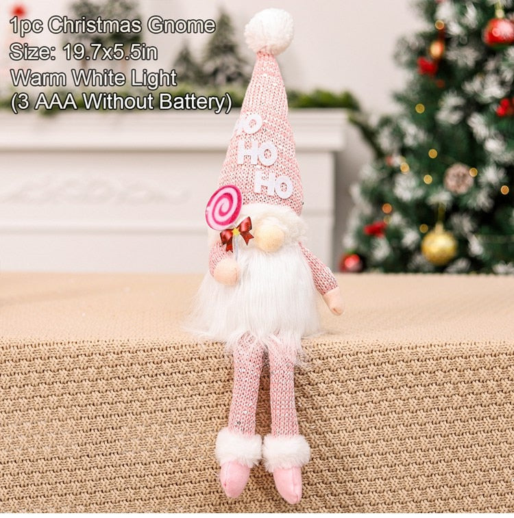 Gnomes Christmas Doll Gnome Merry Christmas Decorations For Home 2022 Cristmas Ornament Xmas Navidad Gifts New Year 2023 - ReesENT