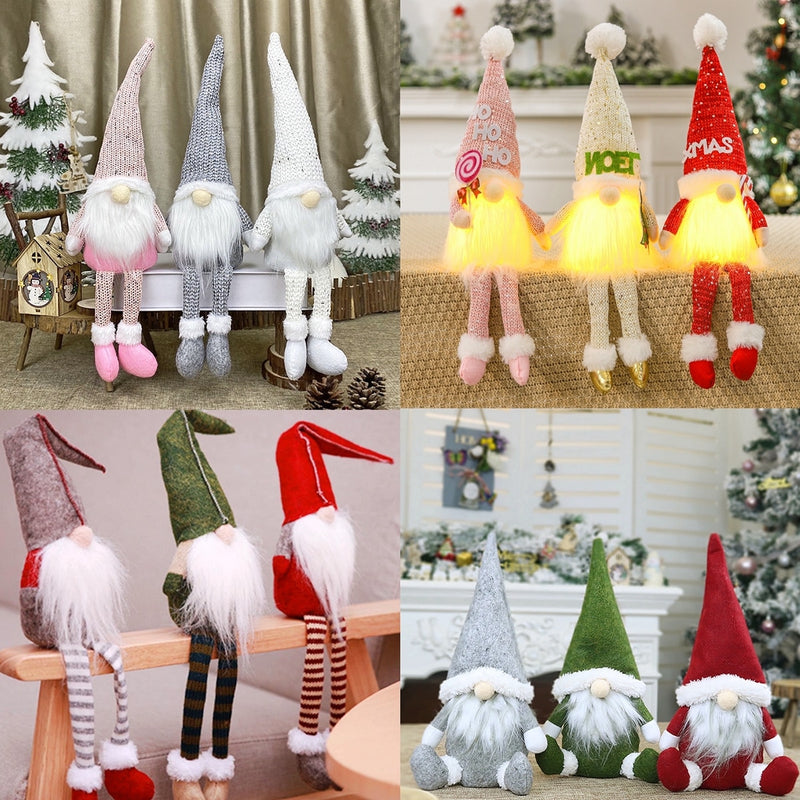 Gnomes Christmas Doll Gnome Merry Christmas Decorations For Home 2022 Cristmas Ornament Xmas Navidad Gifts New Year 2023 - ReesENT