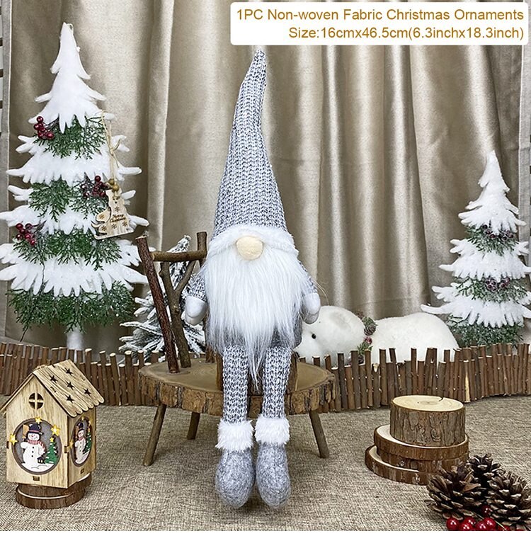 Gnomes Christmas Doll Gnome Merry Christmas Decorations For Home 2022 Cristmas Ornament Xmas Navidad Gifts New Year 2023 - ReesENT