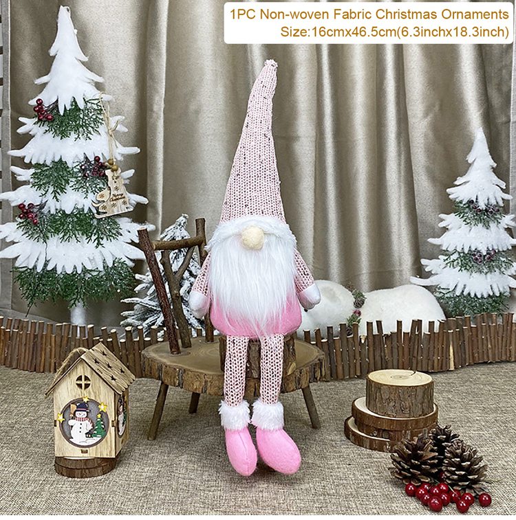 Gnomes Christmas Doll Gnome Merry Christmas Decorations For Home 2022 Cristmas Ornament Xmas Navidad Gifts New Year 2023 - ReesENT