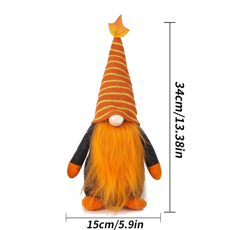 Gnomes Fall Gnome Pumpkin Sunflower Nisse Tomte Elf Dwarf Christmas Decoration Faceless Doll Valentines Day Home Ornaments Thanksgiving - ReesENT