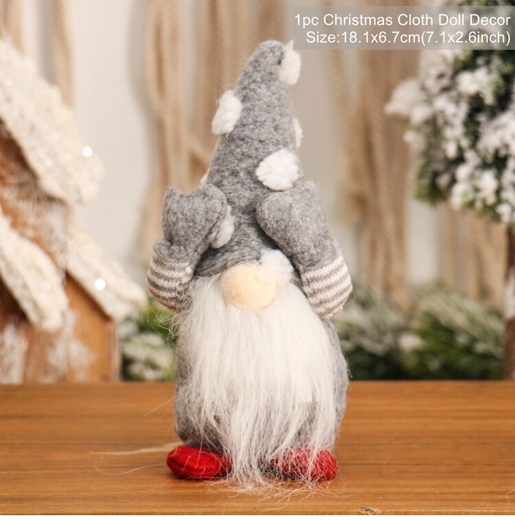 Gnomes Christmas Doll Gnome Merry Christmas Decorations For Home 2022 Cristmas Ornament Xmas Navidad Gifts New Year 2023 - ReesENT