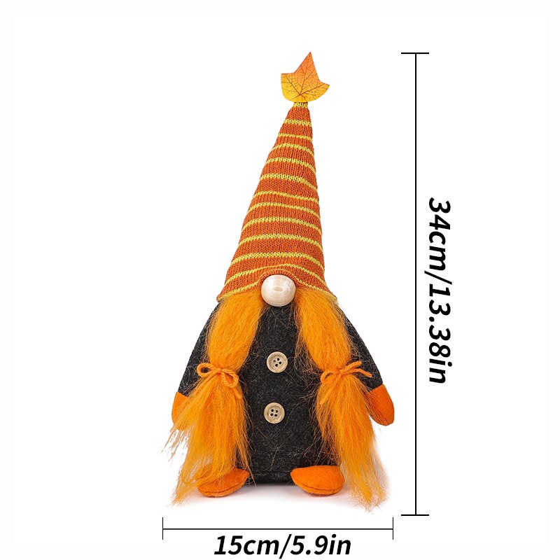 Gnomes Fall Gnome Pumpkin Sunflower Nisse Tomte Elf Dwarf Christmas Decoration Faceless Doll Valentines Day Home Ornaments Thanksgiving - ReesENT