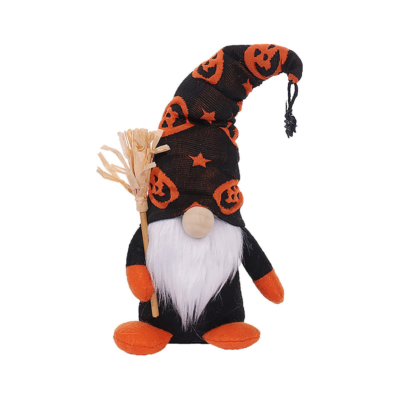 Gnome Happy Halloween Pumpkin Faceless Ornaments Doll DIY Halloween Decoration for Home Kids Gift Halloween Party Decor Props - ReesENT