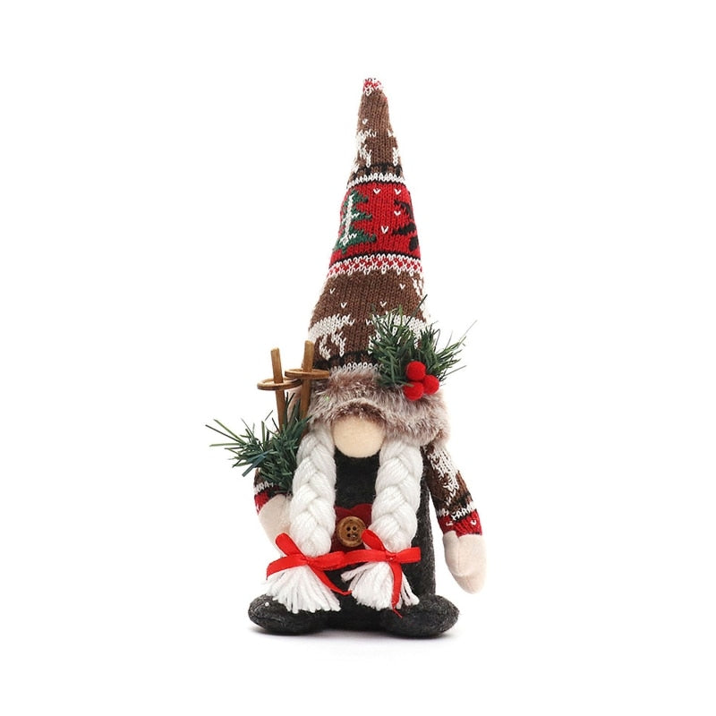 Gnome Halloween Rudolf Elf Dolls Christmas Swedish Gnomes Mother's Day Gnome Handmade Faceless Doll Plush Decor Xmas Kids Gifts - ReesENT