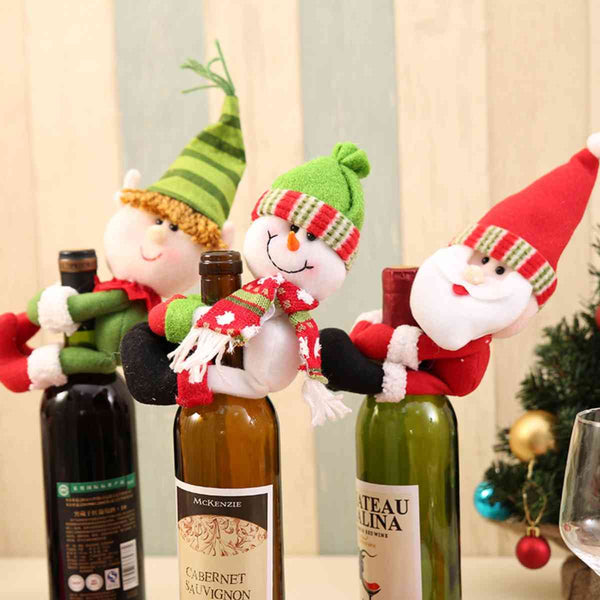 Christmas Gnome Wine Bottle Decoration - ReesENT