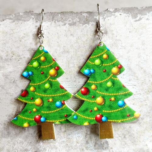 Christmas Themed Acrylic Dangle Earrings - ReesENT