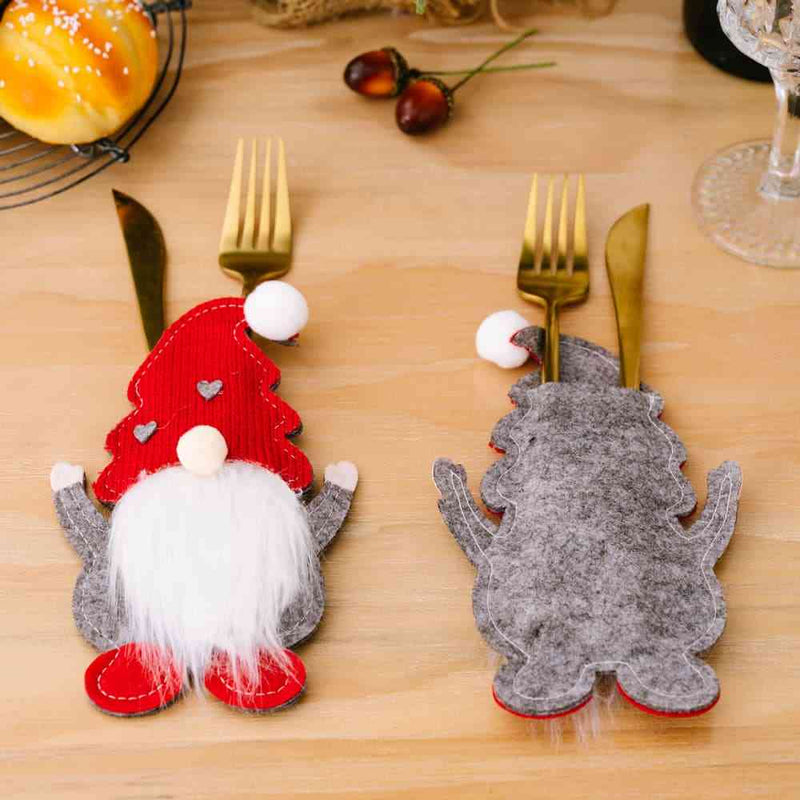 3-Piece Faceless Gnome Cutlery Holders - ReesENT