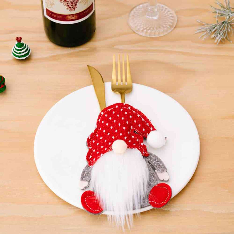 3-Piece Faceless Gnome Cutlery Holders - ReesENT