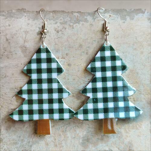 Christmas Themed Acrylic Dangle Earrings - ReesENT