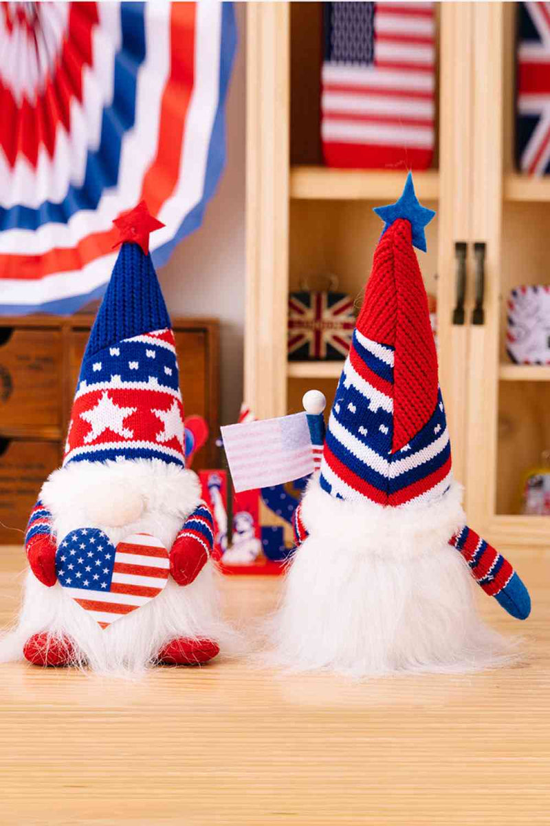 2-Piece Independence Day Knit Decor Gnomes - ReesENT