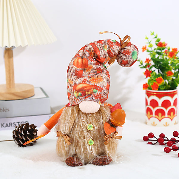 Gnome Harvest Festival Gnome Faceless Doll Creative Autumn Color - ReesENT