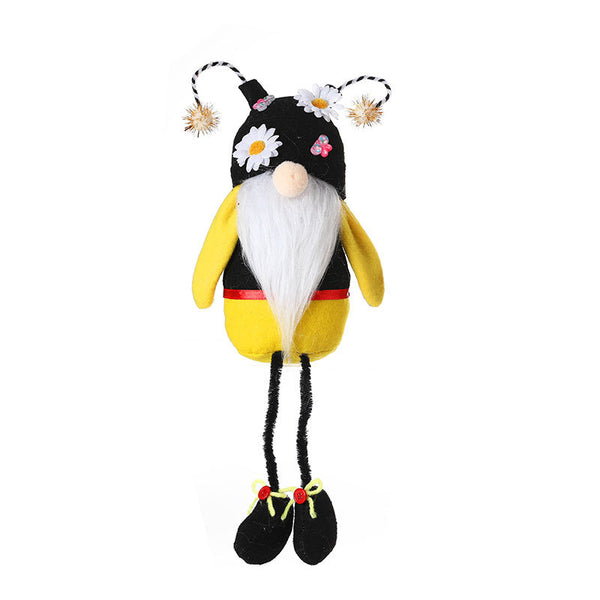 Gnome Bee Festival Flower Butterfly Long Legs Faceless Doll - ReesENT