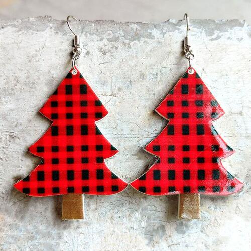 Christmas Themed Acrylic Dangle Earrings - ReesENT